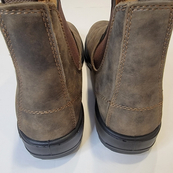 Blundstone MEN'S CLASSICS CHELSEA BOOTS - RUSTIC BROWN AU 9.5 (US SIZE 10.5) - Picture 11 of 16